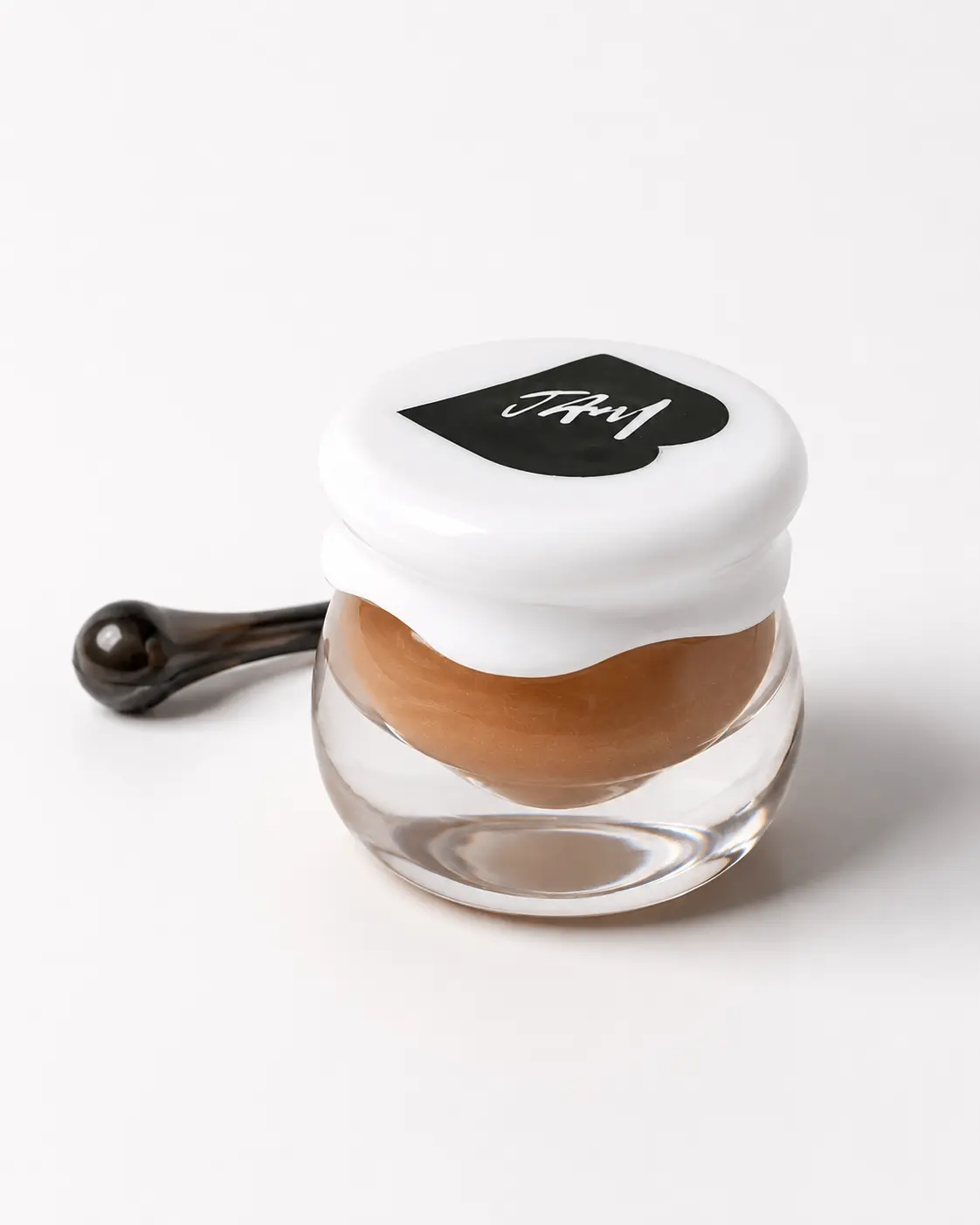 ButtahJam™ Whipped Lip Butter jar in warm caramel coconut tone