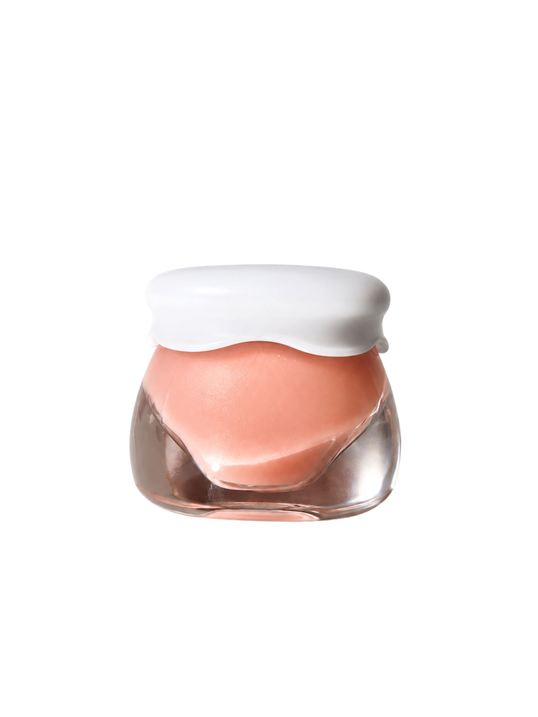 ButtahJam™ Whipped Lip Butter in Guava, soft pink whipped lip butter in clear jar.